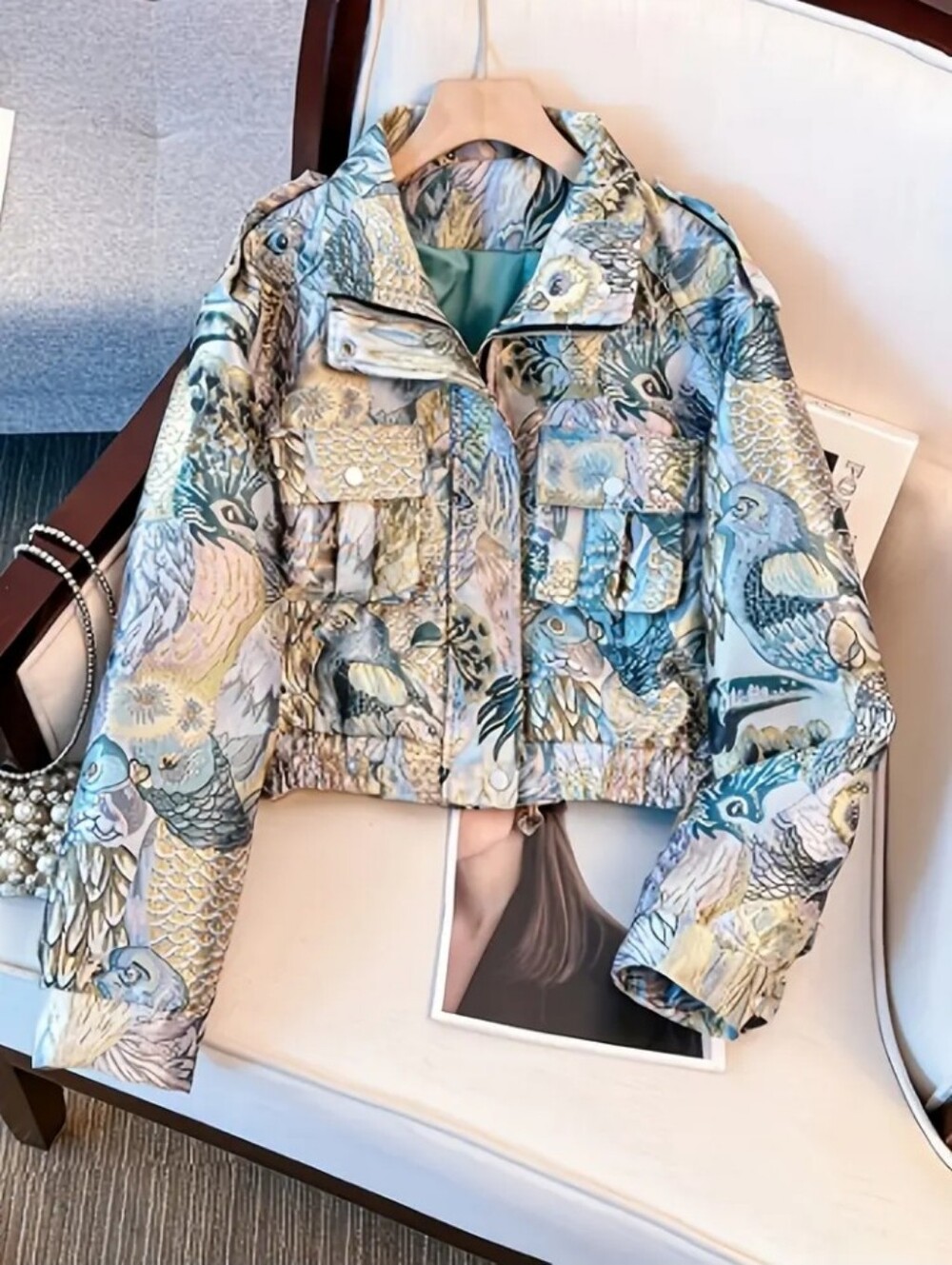 New High-End Casual Lapel Jacket Women'S Spring Autumn New Fashion Design